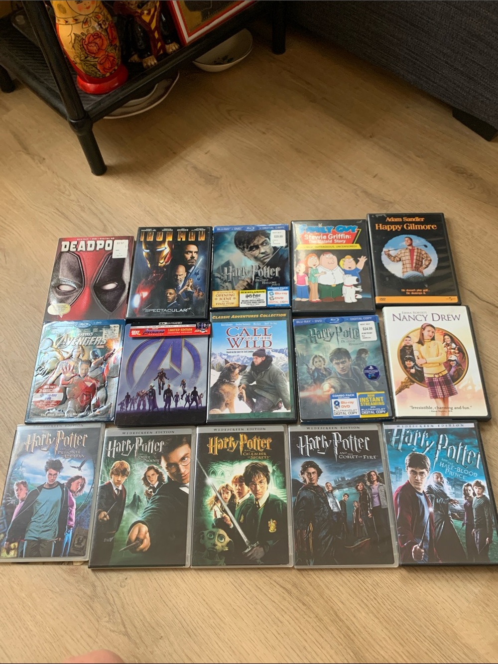 Mixed DVD Movie Bundle with Harry Potter and More - Multi-Color